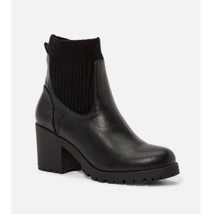 Black Lug Bootie